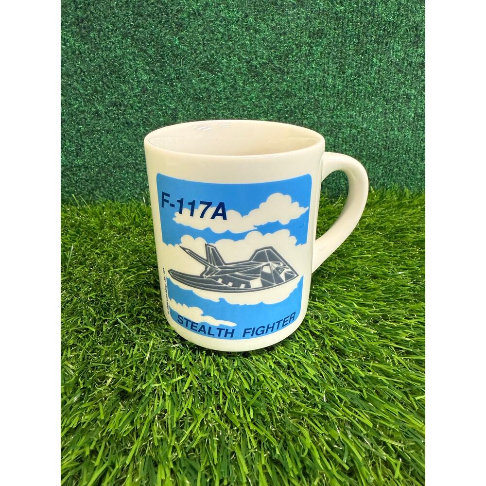 Airplane Mug Air Force Stealth Fighter F-117A Jet Coffee USA Military Vintage